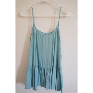 Baby Blue Peplum Cami